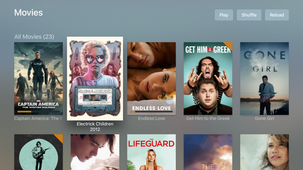 Plex: Movie list