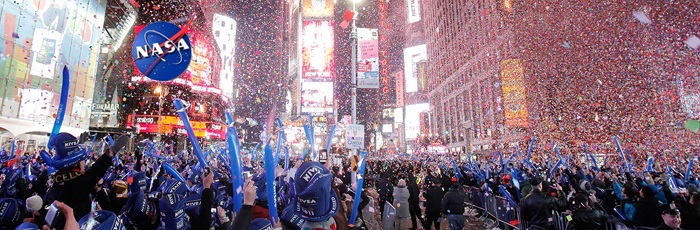 NASA’s Times Square Party